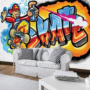 Fototapet - Graffiti colorat - skateboard (152,5x104 cm)