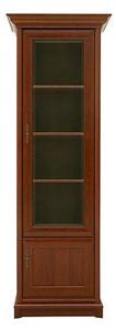 Vitrina KENT dreapta, castan, PAL/sticla securizata, 71x43x205 cm