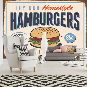Fototapet - Fast Food - Cele mai bune hamburgeri (152,5x104 cm)
