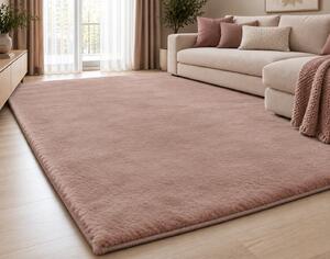 Covor Blanita Sufragerie Dormitor, Roz, Antiderapant, Soft LOP 020 60 x 100