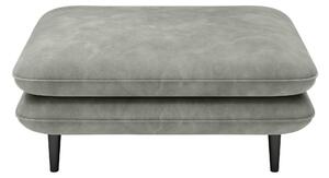 Taburet SOLANO, stofa catifelata gri - Riviera 91, Gama Premium, 108x7
