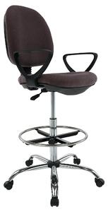 Scaun birou TAMBER, maro, stofa clasica, 62x57x116/137 cm