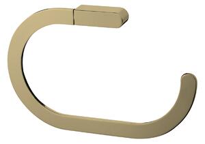 BISK Erga Nature Gold, suport oval pentru prosoape, auriu lucios, ERG-07951