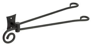 Sapho Sapho, REBECCA suport dublu pivotant pentru prosoape, negru, CC021