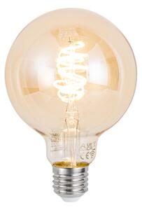 Bec LED inteligent E27 reglabil G95 chihlimbar 4.9W 320lm 2500K