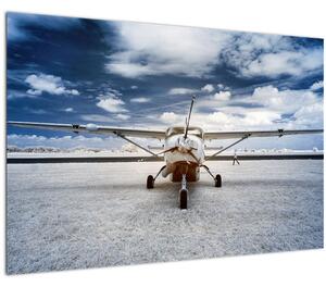 Tablou cu aeroplan cu motor (90x60 cm)
