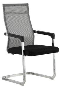Scaun RIMALA NEW, gri/negru, plasa/metal, 56.5x64x101 cm