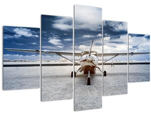 Tablou cu aeroplan cu motor (150x105 cm)