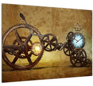 Tablou cu aparatele istorice ale ceasurilor (70x50 cm)