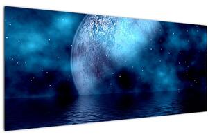 Tablou Luna deasupra mării (120x50 cm)