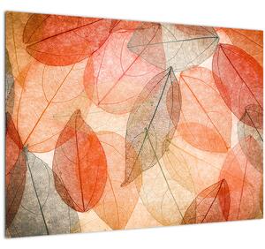 Tablou cu frunzele de toamnă pictate (70x50 cm)