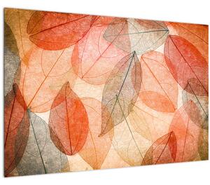 Tablou cu frunzele de toamnă pictate (90x60 cm)