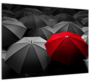 Tablou pe sticlă cu umbrele deschise (70x50 cm)