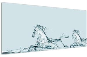 Tablou - Cai din picături de apă (120x50 cm)
