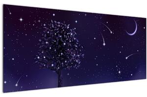 Tablou - Noaptea în ilustrație (120x50 cm)