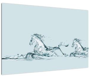Tablou - Cai din picături de apă (90x60 cm)