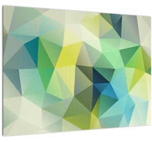 Tablou pe sticlă abstracțiunii geometrice (70x50 cm)