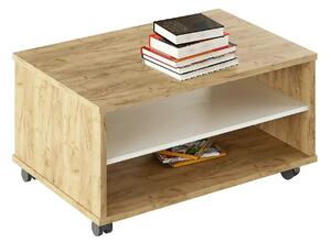 Masuta cafea RIOMA TYP 32, stejar artisan/alb, DTD laminat, 90x60x45 c