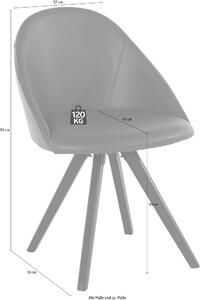 Set 2 scaune LOTOS negre 57/59/85 cm