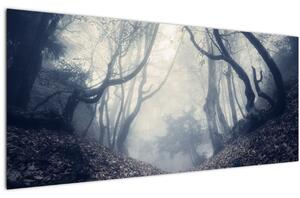 Tablou - Pădurea în ceață (120x50 cm)
