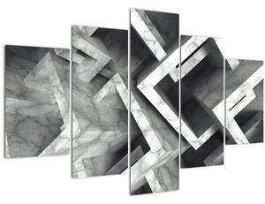 Tablou cu cuburi abstracte (150x105 cm)