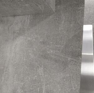 Masă de sufragerie Farnali (alb lucios + beton). 1015679