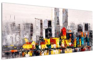 Tablou -Pictura orașului (120x50 cm)