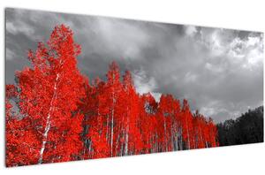 Tablou - Copaci în culorile toamnei (120x50 cm)