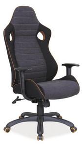 Scaun gaming Q-229, negru/gri, 64x50x120/130 cm