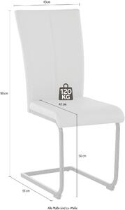 Set 2 scaune Oliver gri 43/55/98 cm