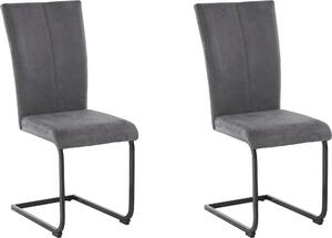 Set 2 scaune Oliver gri 43/55/98 cm