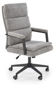 Scaun birou ADRIANO, gri, stofa clasica - Odin 11, 65x70x104/110 cm