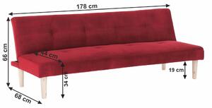 Canapea extensibilă Adil (Bordo). 1016416