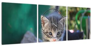 Tablou cu pisicuțe (cu ceas) (90x30 cm)