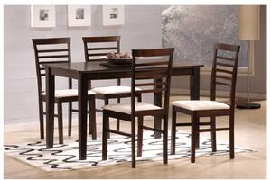 Set masă scaune pentru sufragerie Medo 1+4 (nuc + bej) (pentru 4 persoane). 808652