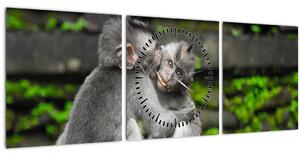 Tablou - maimuțica (cu ceas) (90x30 cm)