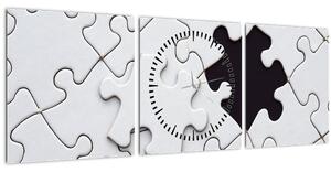 Tablou cu puzzle (cu ceas) (90x30 cm)