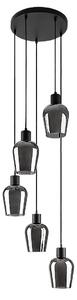 Rabalux Florian lampă suspendată 5x40 W negru 72272