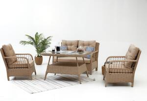 Set de gradina Vera Rattan (211S) Crem 130x65x90 cm