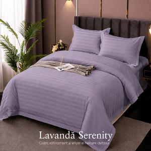 Lenjerie de Pat Damasc Policotton 4 Piese (Lavanda Serenity)