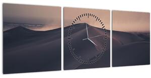 Tablou - Valuri de nisip (cu ceas) (90x30 cm)