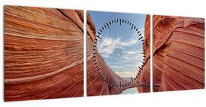 Tablou - Vermilion Cliffs Arizona (cu ceas) (90x30 cm)