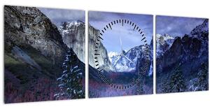 Tablou - Yosemite, USA (cu ceas) (90x30 cm)
