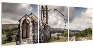 Tablou - Biserica irlandeză (cu ceas) (90x30 cm)