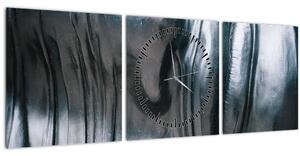 Tablou - Fața din oțel (cu ceas) (90x30 cm)
