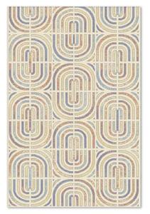 Traversa sintetica Soho 5946-4-17933, Bej/Alabstru, Geometric