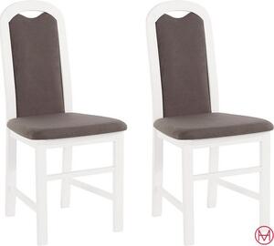 Set 2 scaune albe Paris 48/58,5/102 cm