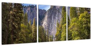 Tablou - Sub Piatra Yosemite (cu ceas) (90x30 cm)