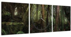 Tablou - Pădurea enigmatică (cu ceas) (90x30 cm)
