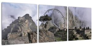 Tablou - Machu Picchu (cu ceas) (90x30 cm)